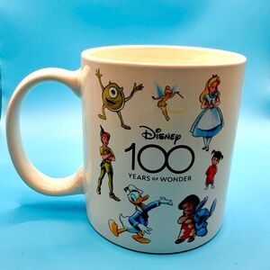 Disney 100 Years of Wonder, Large Coffee Cup, Multicolored, Good Condition